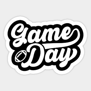 Retro Football Game Day Sticker